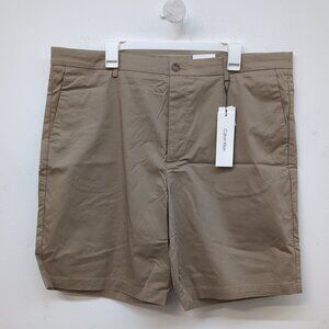 Calvin Klein Men's Casual Straight Leg Refined Slim Fit 9" Shorts 40W Greige